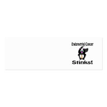 Endometrial Cancer Stinks Skunk Awareness Design Business Card Templates