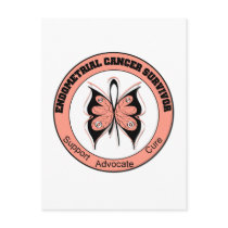 Endometrial Cancer Survivor Butterfly Postcards