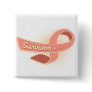 Endometrial Cancer Survivor Ribbon Pinback Button