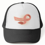 Endometrial Cancer Survivor Ribbon Mesh Hats
