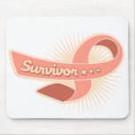Endometrial Cancer Survivor Ribbon mousepads