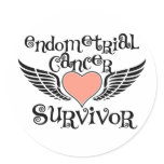 Endometrial Cancer Survivor Stickers