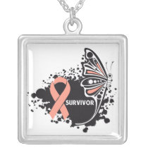 Endometrial Cancer Survivor Tattoo Butterfly