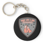 Endometrial Cancer Wear Fight Like A Girl Patch Key Chain