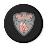 Endometrial Cancer Wear Fight Like A Girl Patch Refrigerator Magnets