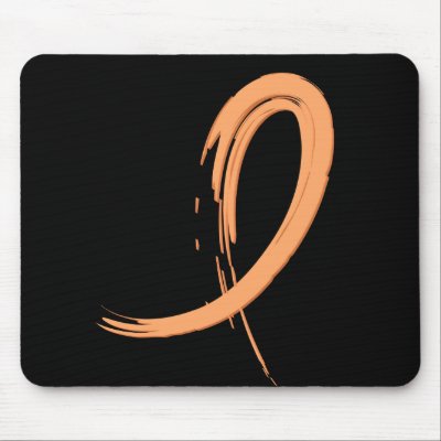 Endometrial Cancer's Peach Ribbon A4 by awarenessgifts