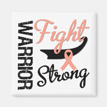 Endometrial Uterine Cancer Warrior Magnet