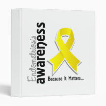 Endometriosis Awareness 5 Vinyl Binders