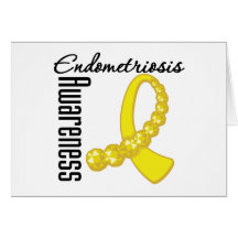 Endometriosis Awareness Gemstone Ribbon Cards