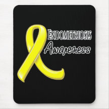 Endometriosis Awareness Ribbon Mousepads