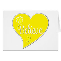 Endometriosis Believe Heart Greeting Card