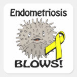 Endometriosis Blows Awareness Design Sticker