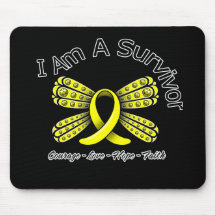 Endometriosis Cancer Butterfly I Am A Survivor Mousepads