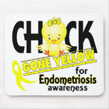 Endometriosis Chick Gone Yellow 2 Mouse Pad