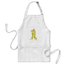 Endometriosis Christmas Lights Ribbon Apron