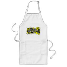 Endometriosis Hope Garden Ribbon Aprons