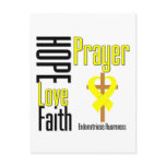 Endometriosis Hope Love Faith Prayer Cross Post Card