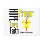 Endometriosis Hope Love Faith Prayer Cross Post Cards