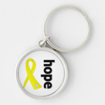 Endometriosis Hope Ribbon Key Chains