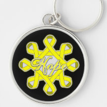 Endometriosis Hope Unity Ribbons Keychains