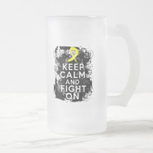 Endometriosis Keep Calm and Fight On Coffee Mugs