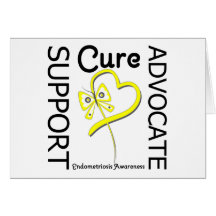 Endometriosis Support Advocate Cure Greeting Cards
