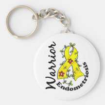 Endometriosis Warrior 15 Keychain