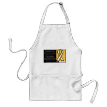 Endometriosis- Yellow Ribbon Apron