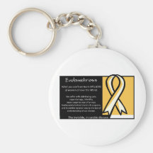 Endometriosis- Yellow Ribbon Key Chain