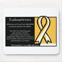 Endometriosis- Yellow Ribbon Mousepad
