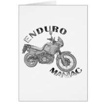 Enduro Maniac - Biker Greeting Cards