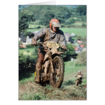 Enduro rider birthday card