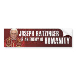 'Enemy Of Humanity' Bumper Sticker