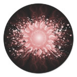 Energy Ball Line Art - Red