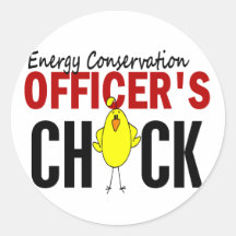 Energy Conservation Officer’s Chick Round Stickers