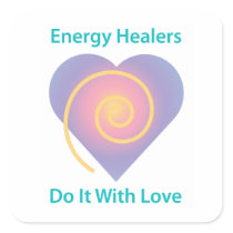 Energy Healers Do It With Love Sticker