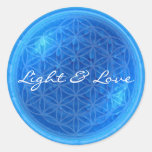 Energy Of Water with flower of life | Light & Love Aufkleber