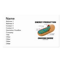 Energy Production Ongoing Inside (Mitochondrion) Business Cards