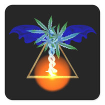 Energy travel up the spine, blossom at the right stickers