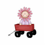 Enfant de fleur dans le chariot photo en relief