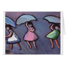 ENFANTS AVEC BROLLYS CARTES