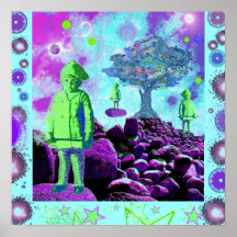 Enfants de l'arbre pleurant poster