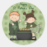Enfants de shamrock autocollants