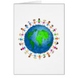 Enfants globaux cartes de vœux