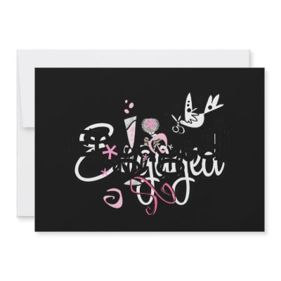 Engaged Emoticon Invites by WeddingWorks