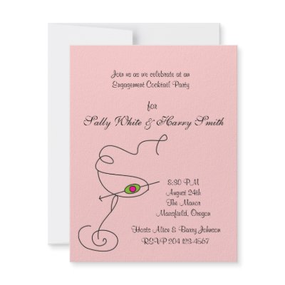 Engagement Cocktail Party Invitation by Koobear