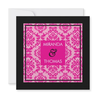 ENGAGEMENT INVITATIONS :: damask colours 2 by edgeplus