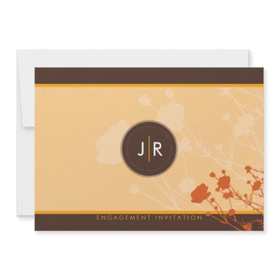 ENGAGEMENT INVITATIONS :: meadow flowers 4L by edgeplus
