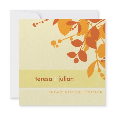 ENGAGEMENT INVITATIONS :: nature silhouette 7SQ by edgeplus