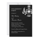 Engagement Party Grand Ballroom Invitation (black)